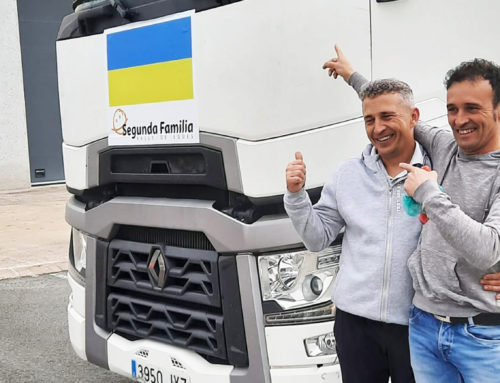 El socio Ángel Julián Jiménez Barricarte, uno de los primeros transportistas en llevar ayuda humanitaria a Ucrania