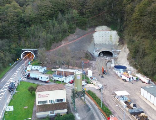 Cortes intermitentes en la N-121-A por voladuras en el túnel de Belate