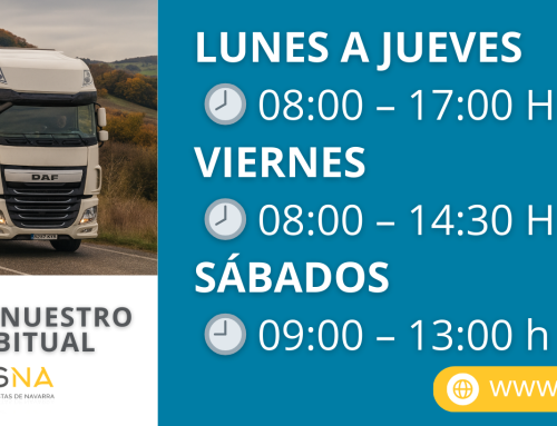 Horario habitual en TRADISNA: del16 septiembre de 2025 a junio de 2026